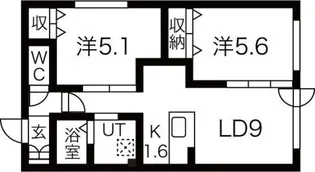 ステラ豊平【2階】の間取り