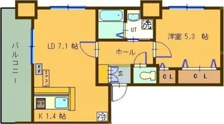 サンコート本通ガーデンヒルズ【4階】の間取り