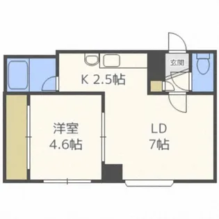 セトル豊平4・1【2階】の間取り