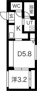 メニーズコート南郷13st【1階】の間取り