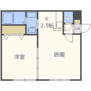 ボヌールパークサイド【401号室】の間取り