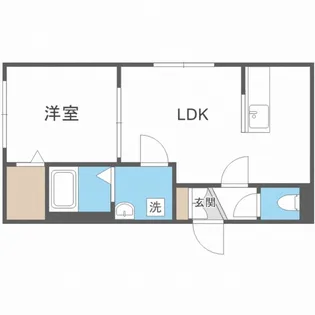 ローズ・アベニュー南郷通【1階】の間取り