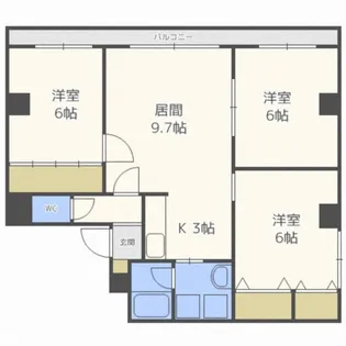 第5中澤ビル【302号室】の間取り