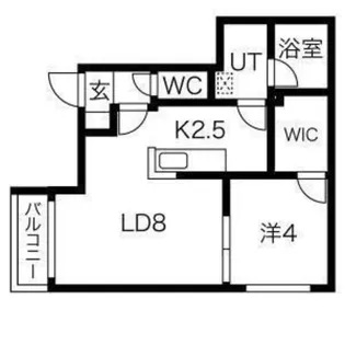 フェリシアコート【2階】の間取り
