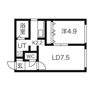 エテルノ白石【4階】の間取り