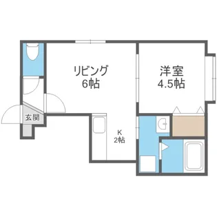 プランドールハイツ【201号室】の間取り