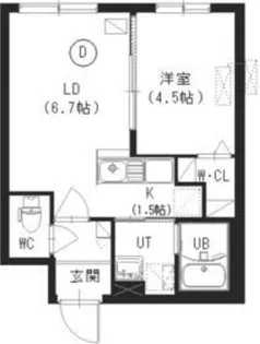 ウィリデルークス【3階】の間取り
