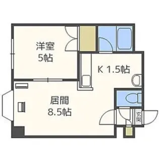 セントポーリア五番館【402号室】の間取り
