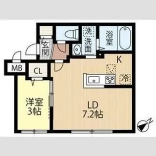 LIGARE TOYOHIRA【1階】の間取り