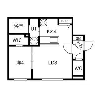 patio菊水【4階】の間取り