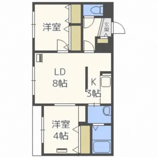 ラ・パルマ南郷【3階】の間取り