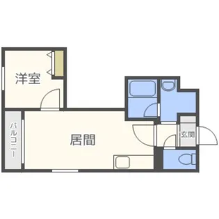 エスパシオI【405号室】の間取り