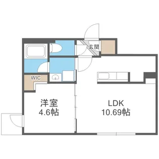仮)ラシュエット南郷ソレイユ【2階】の間取り