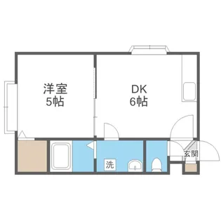 ステラパレス南郷【205号室】の間取り