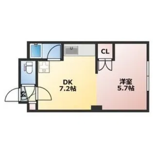 サニープレイスなかの【502号室】の間取り