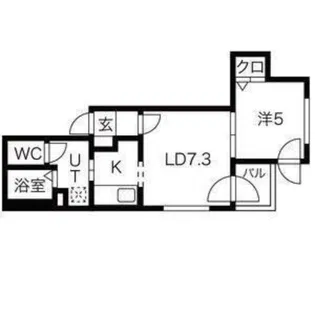 ゼスティ東札幌アネックス【4階】の間取り