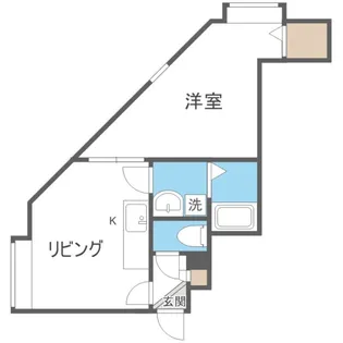 カーサ月寒【105号室】の間取り