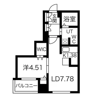 REGALO菊水二条【12階】の間取り