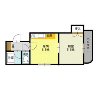 藤井ビル菊水Ⅰ【512号室】の間取り