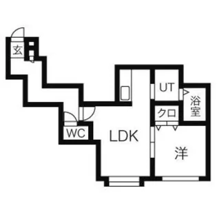 エクエス月寒【2階】の間取り