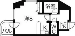 レクセル札幌平岸【1101号室】の間取り