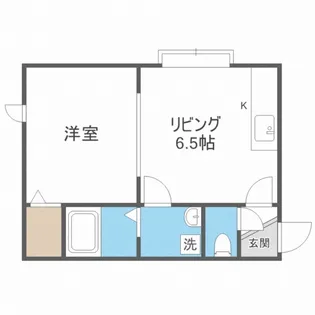 フラット美園中央【2階】の間取り