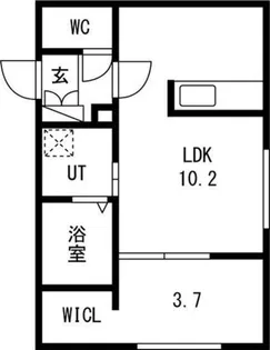 CITY RESIDENCE月寒中央(シティレジデンス月寒中央)【3階】の間取り