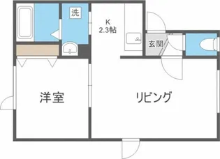 パティオ【105号室】の間取り