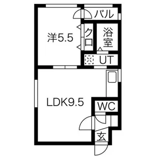 フォンテーヌ東札幌【3階】の間取り