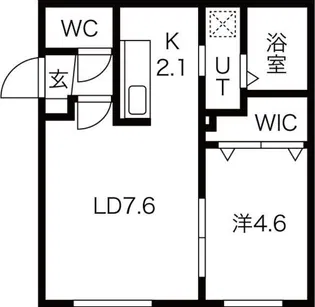 BELL・WALK (ベル・ウォーク)【1階】の間取り