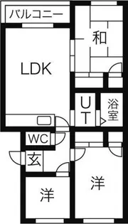 レインボーハイム A【3階】の間取り