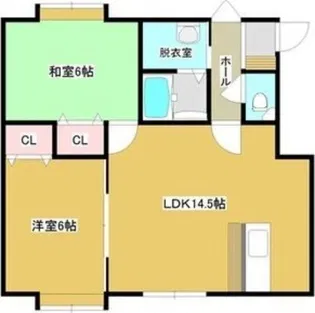 ホワイトリバー【201号室】の間取り