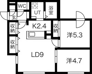 Next.One(ネクストワン)【4階】の間取り