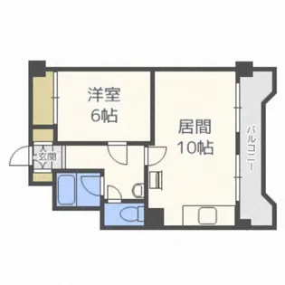 上町パークハイツ【2階】の間取り