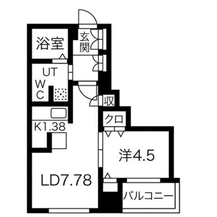 REGALO菊水二条【9階】の間取り
