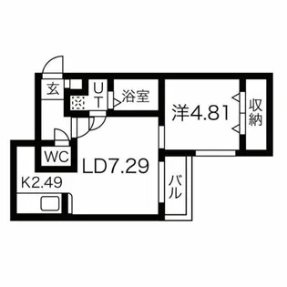エイワイエーヒルズ【2階】の間取り