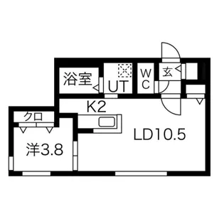 ラ・エスペランス豊平公園【2階】の間取り