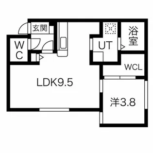 casaAT平岸【4階】の間取り