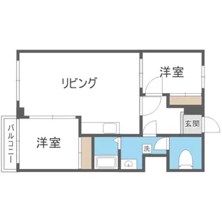 シャトーひらぎし【506号室】の間取り