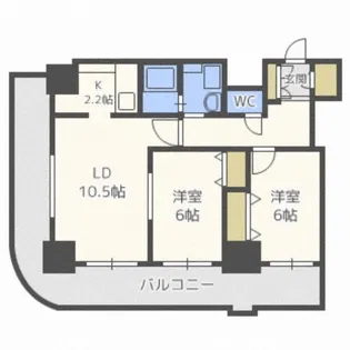 ティアラタワー中島倶楽部(III)【29階】の間取り