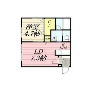 SENSAI-TSUKISAMU【302号室】の間取り