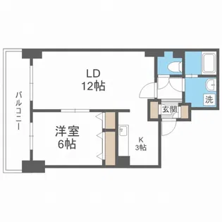 ティアラタワー中島倶楽部(II)【15階】の間取り
