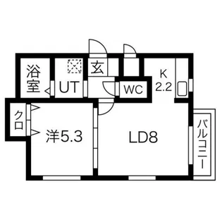 ル・ファール平岸アネックス【2階】の間取り