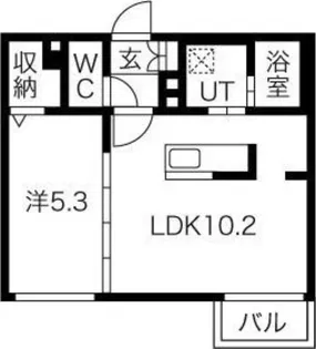 アルバミュウ811【3階】の間取り