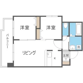 山鼻ハイム【2階】の間取り