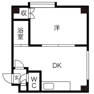 アーバン栄通B棟【301号室】の間取り