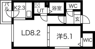 アステール学園前【2階】の間取り