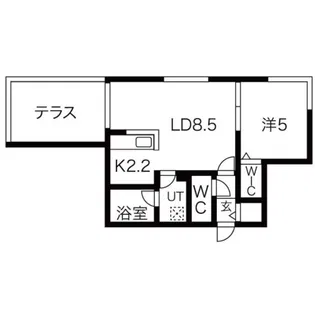 アートアベニュー【1階】の間取り
