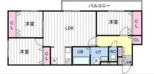 Wistaria福住 【3階】の間取り