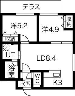 アルテ・ファシオ菊水【1階】の間取り